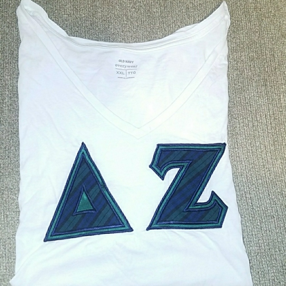 Delta Zeta Stitched Letters!!
